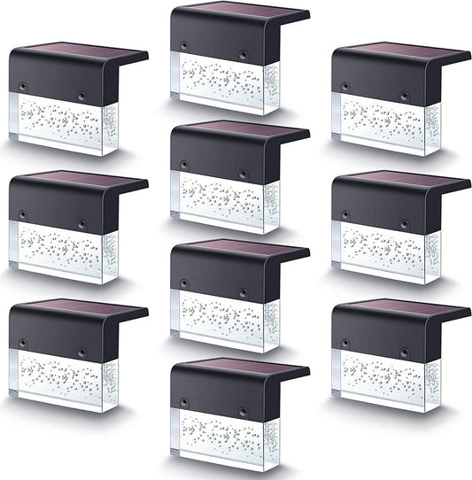 Solar Step Fence Light Waterproof RGB LED Light