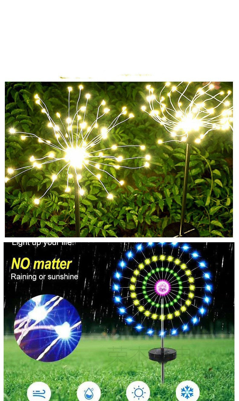 Solar Firework Lights Outdoor Sky Starry Lights