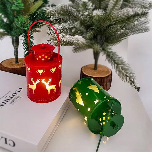 Christmas Lights Nordic Style Candle Lanterns Wind LED Lights