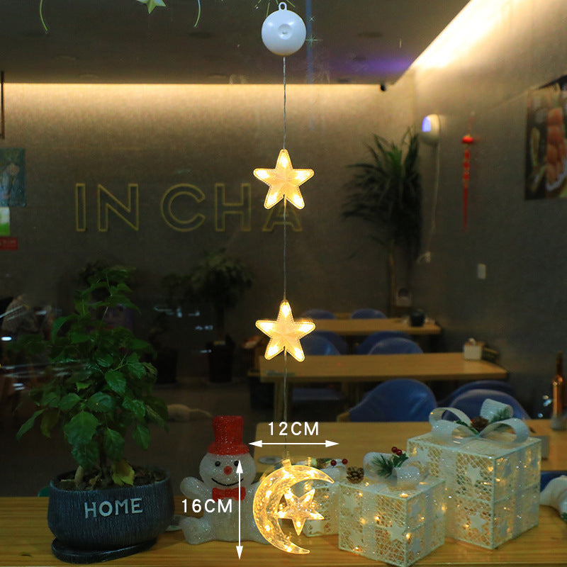Christmas Lights LED Star Hanging Ornaments Decorations Light
