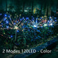 Solar Fireworks Lights LED String Copper Wire Garden Lights