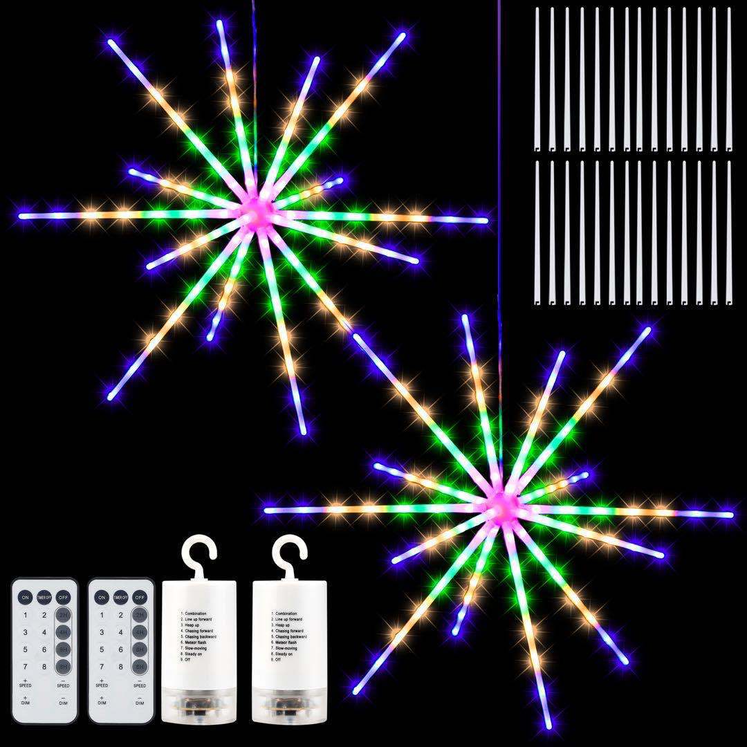 Christmas Lights Fireworks Meteor Atmosphere LED Lights
