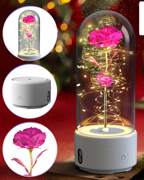 Christmas Light 2 In 1 Rose Luminous LED Light