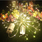 Christmas Lights Garland Fireworks Copper Wire Light