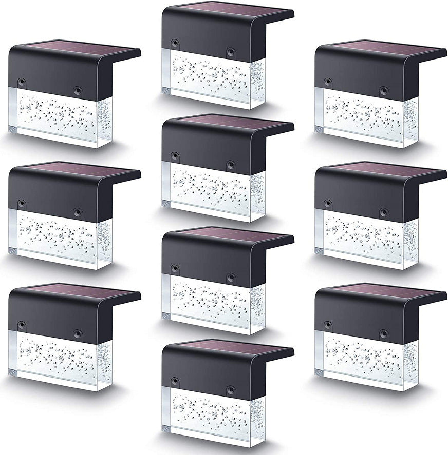 Solar Step Fence Light Waterproof RGB LED Light