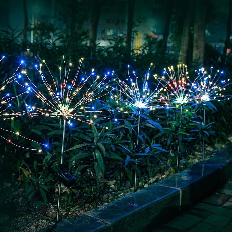 Solar Firework Lights Outdoor Sky Starry Lights