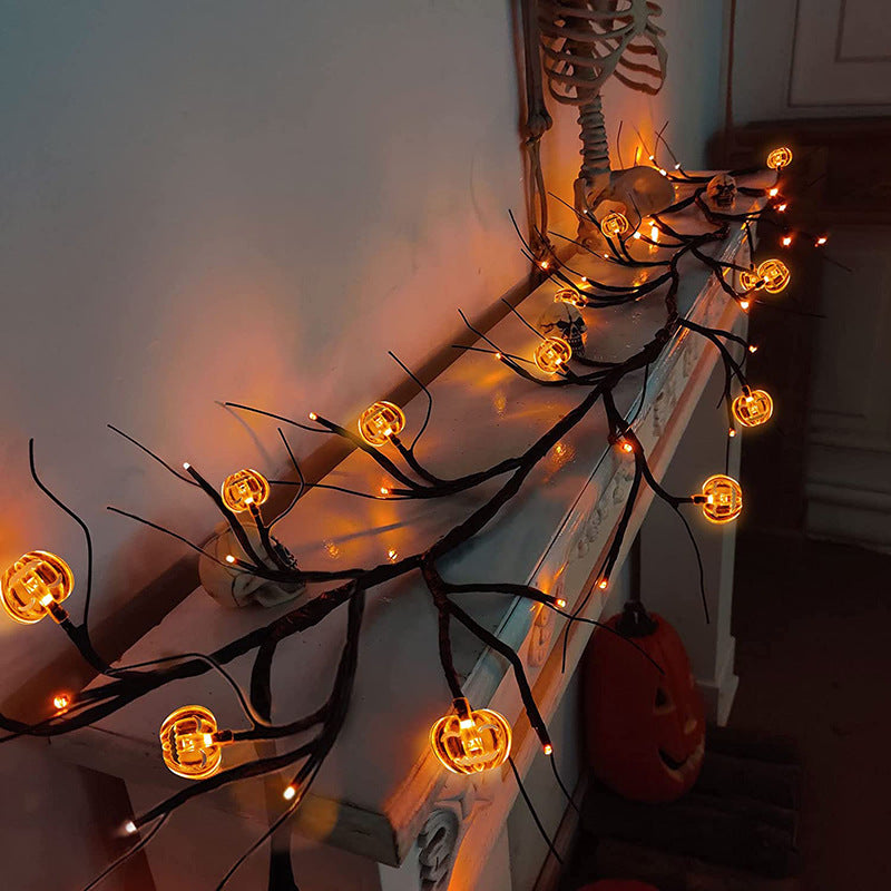Christmas Lights Halloween Decor Willow Vine String Light