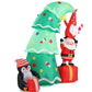 Christmas Lights 6FT Inflatable Tree Lights With Elf And Santa Claus
