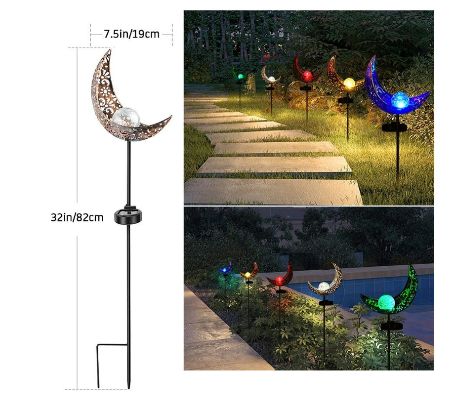 Solar Flame Light Metal Waterproof Christmas Lights