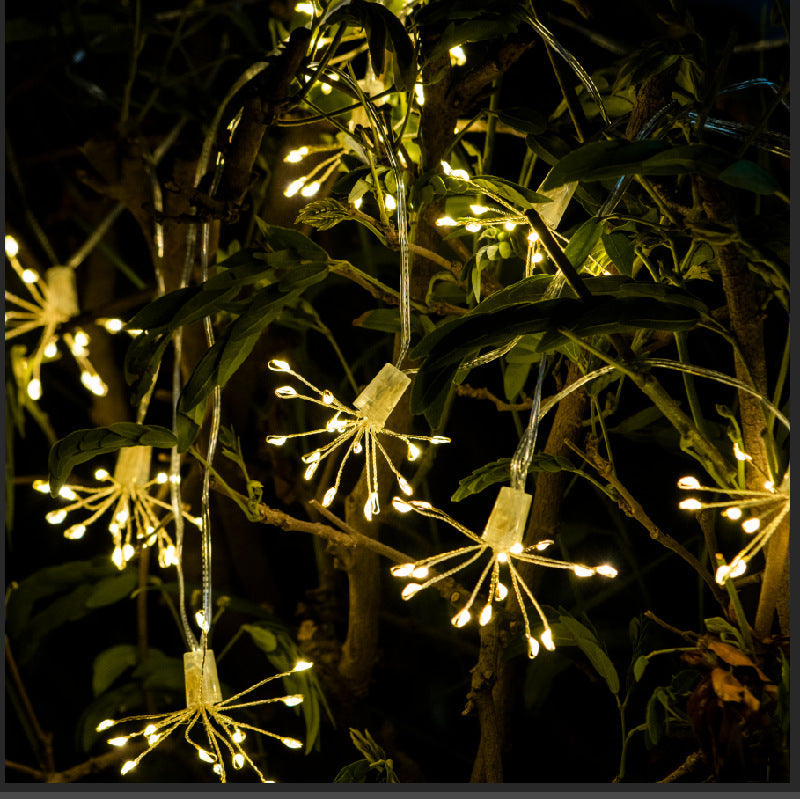 Solar Copper Wire String Light Christmas Firework Light