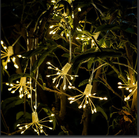 Solar Copper Wire String Light Christmas Firework Light