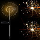Solar Fireworks Lights LED String Copper Wire Garden Lights