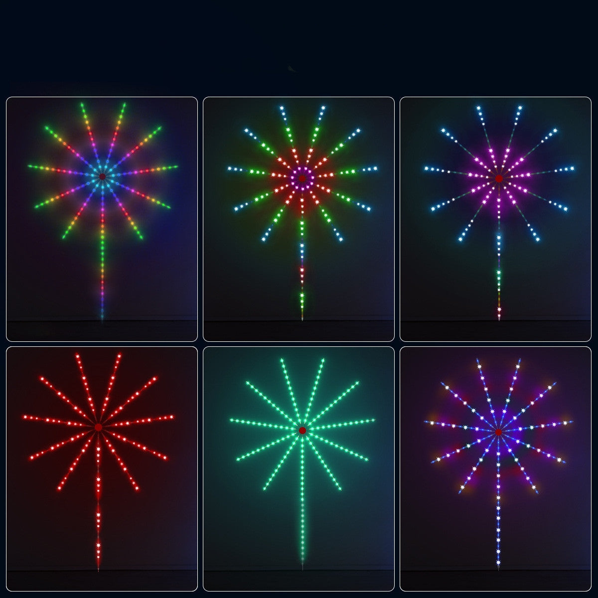 Christmas Lights Led Fireworks Lights With App Music Control