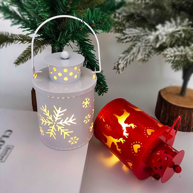 Christmas Lights Nordic Style Candle Lanterns Wind LED Lights