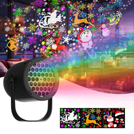 Christmas Lights Snowflake Projector Party Rotating Light