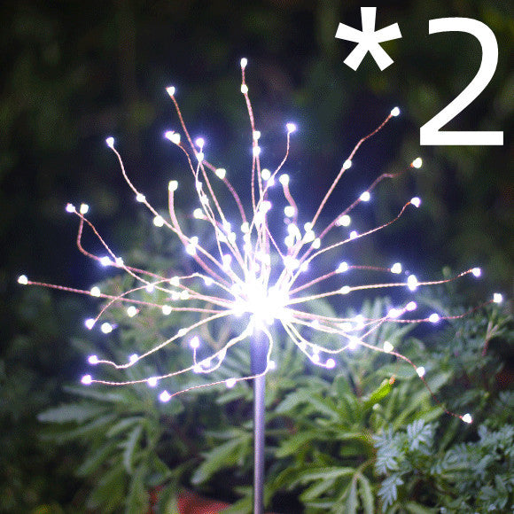 Solar Ground Plug Firework Led Copper Wire Light