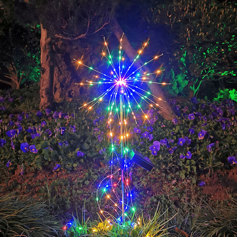 Solar Garden Flowers Firework Lights Copper Wire Lights