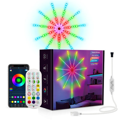 Christmas Lights Led Fireworks Lights With App Music Control