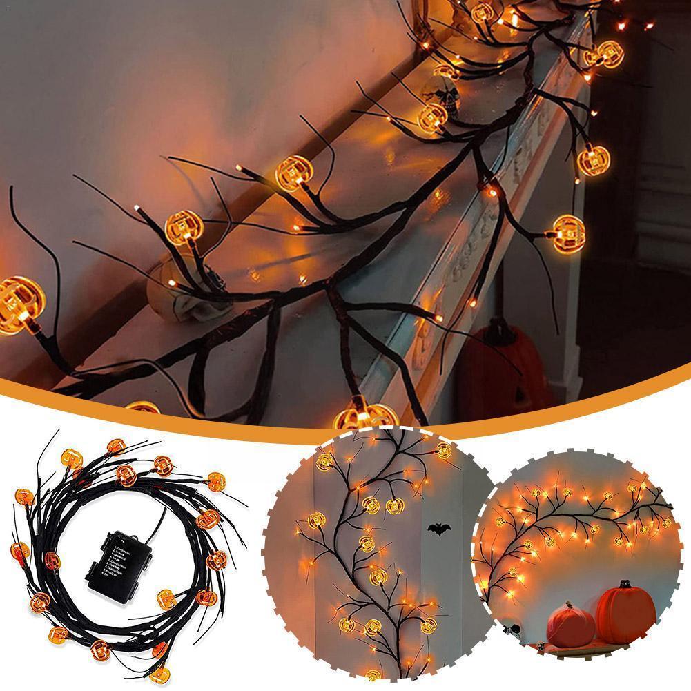 Christmas Lights Halloween Decor Willow Vine String Light