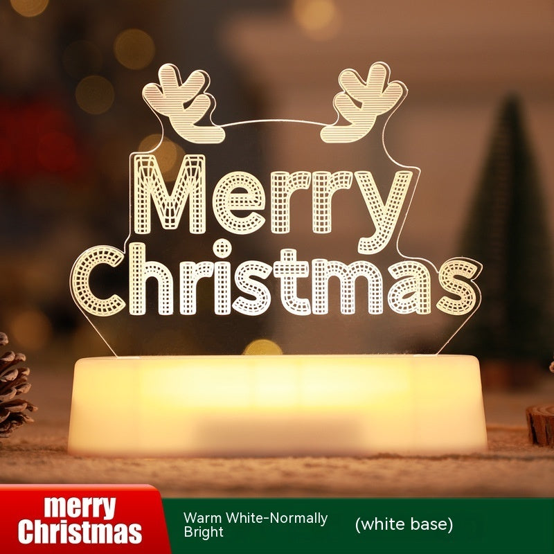 Christmas Lights 3D Lamp Acrylic LED Decoration Lights