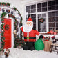 Christmas Lights 6FT Inflatable Santa Claus Lights With Large Gift Bag