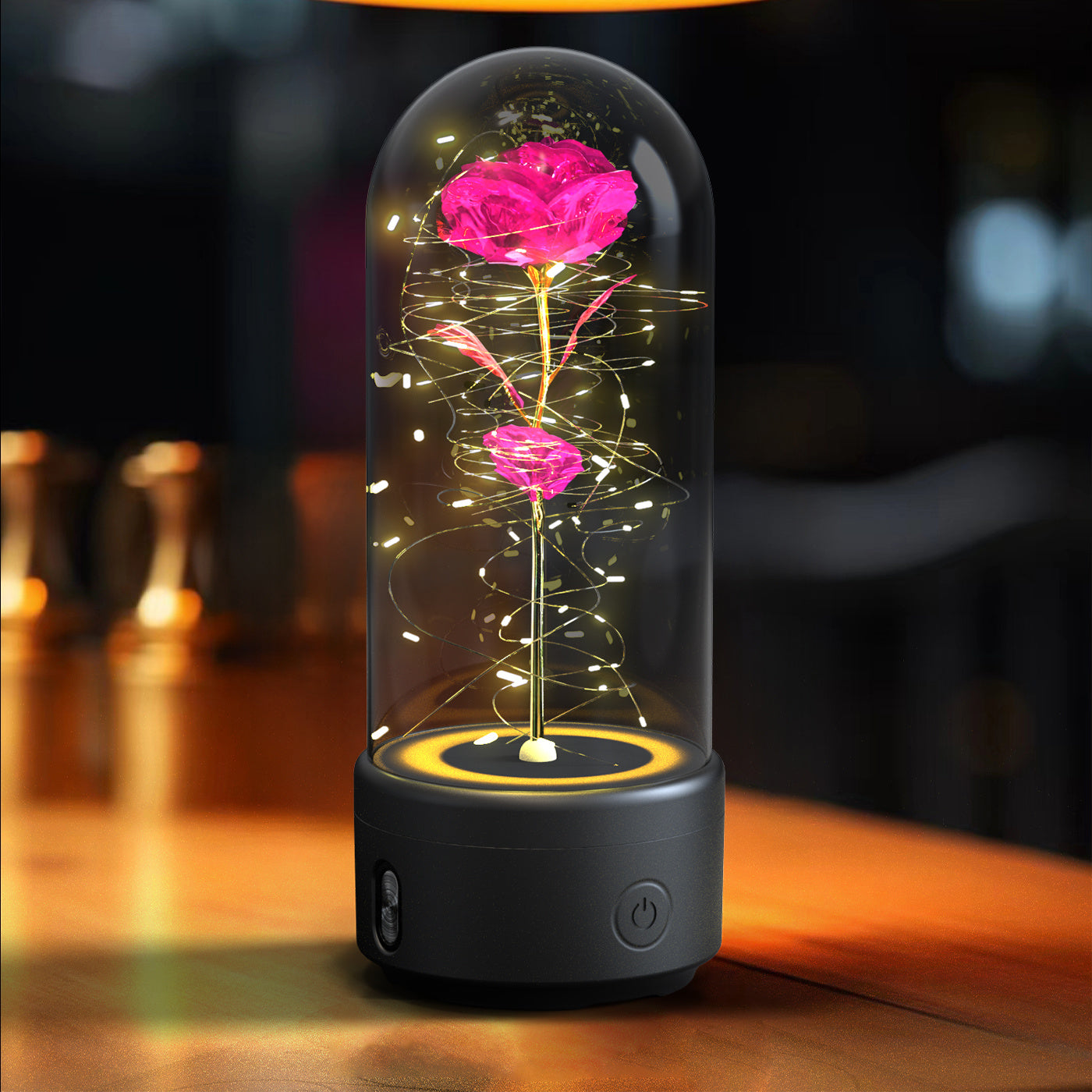 Christmas Light 2 In 1 Rose Luminous LED Light