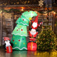 Christmas Lights 6FT Inflatable Tree Lights With Elf And Santa Claus