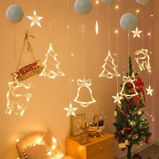 Christmas Lights LED Window Lights with Suction Cups
