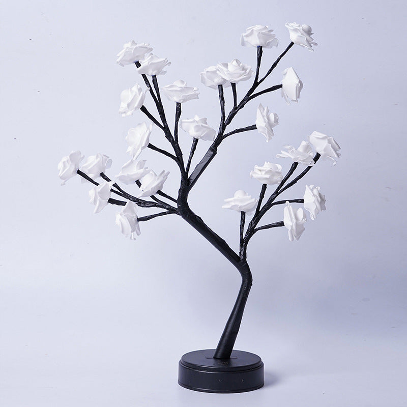 Christmas Light Flower Tree Rose Fairy Desk Night Lights