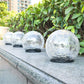 Solar Powered Cracked Glass Globe Waterproof Lights