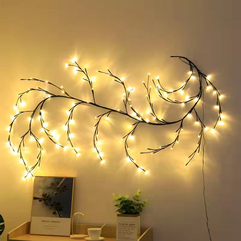 Christmas Lights DIY Willow Vine Garland LED Lights
