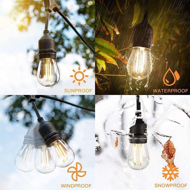 Solar Powered Outdoor Waterproof String Lights