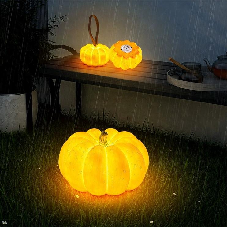 Solar Powered Halloween Pumpkin Garden Lights