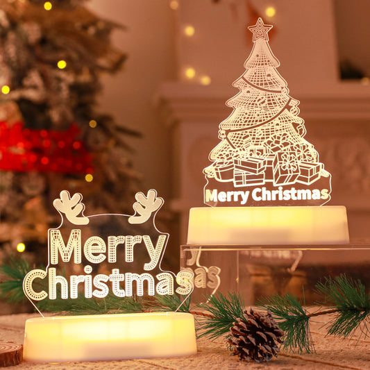 Christmas Lights 3D Lamp Acrylic LED Decoration Lights