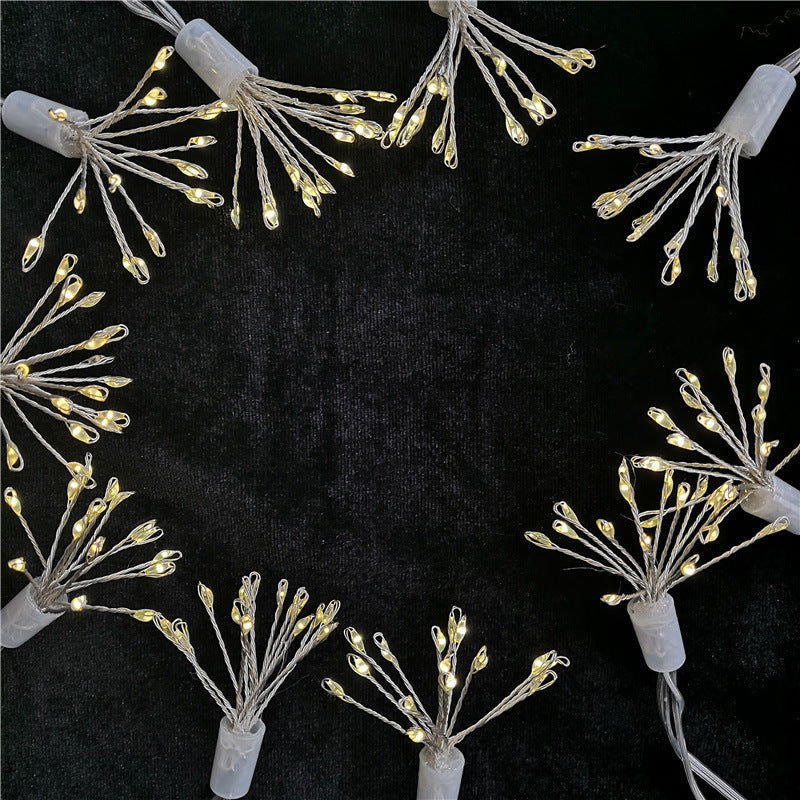 Solar Copper Wire String Light Christmas Firework Light