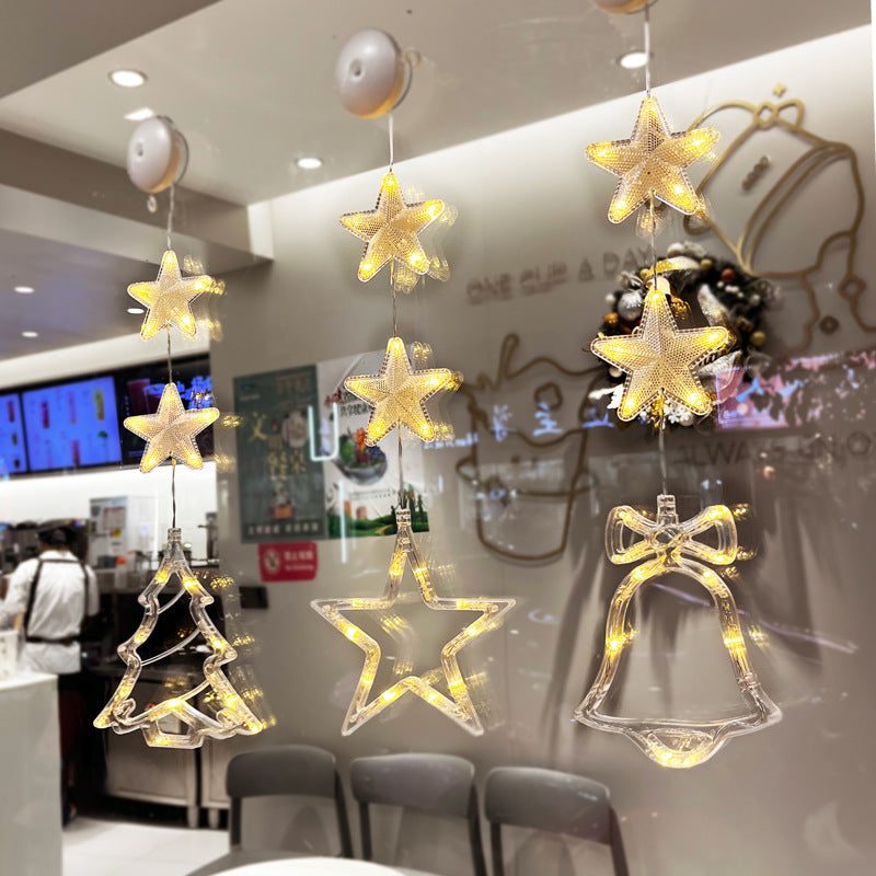 Christmas Lights LED Star Hanging Ornaments Decorations Light