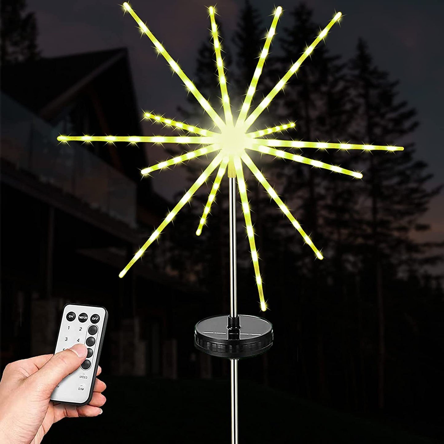 Solar Meteor Shower Marquee Fireworks Decor Lights