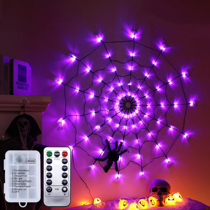 Christmas Lights Spider Web String Net Mesh Light