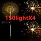 Solar Fireworks Lights LED String Copper Wire Garden Lights