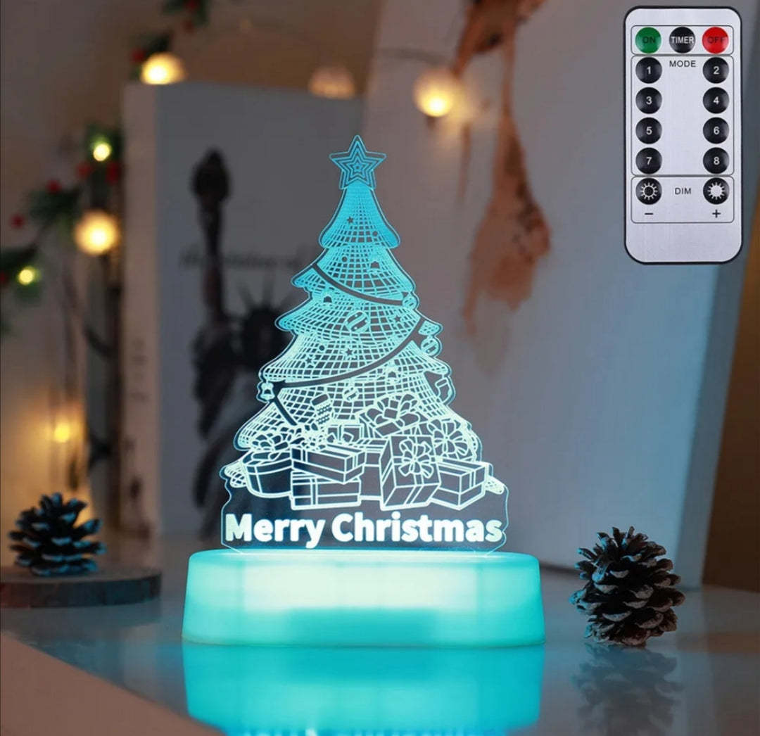 Christmas Lights 3D Lamp Acrylic LED Decoration Lights