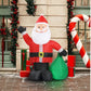 Christmas Lights 6FT Inflatable Santa Claus Lights With Large Gift Bag