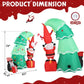 Christmas Lights 6FT Inflatable Tree Lights With Elf And Santa Claus