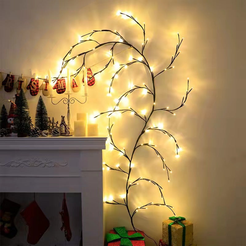 Christmas Lights DIY Willow Vine Garland LED Lights