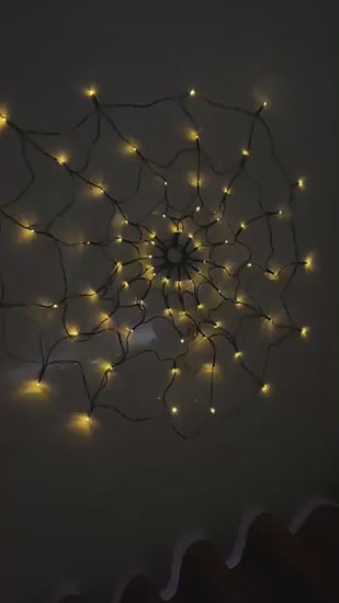 Halloween Led Spider Web String Light 5v Remote Co