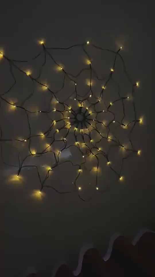 Halloween Led Spider Web String Light 5v Remote Co
