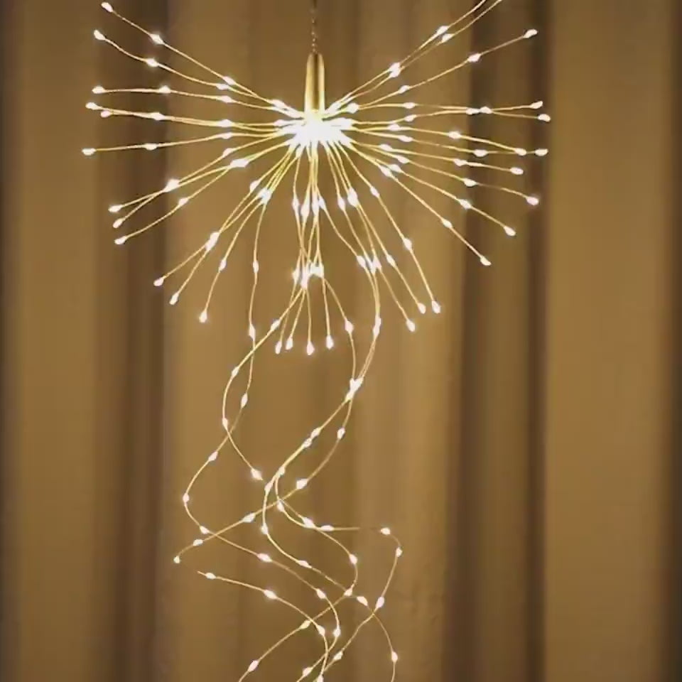 Solar Powered Garden Flowers Firework Lights