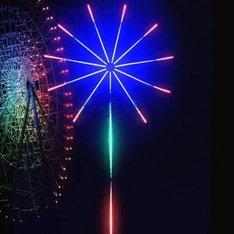 sound control app control led fireworks lights for holiday decor