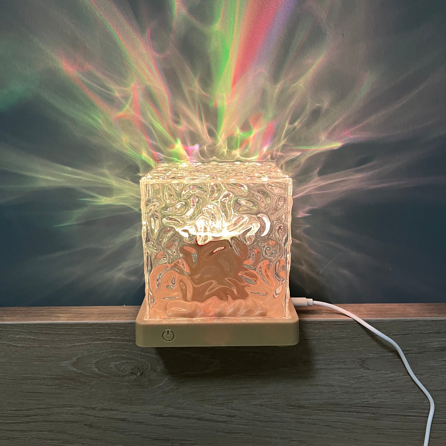 touch control app control remote control water ripple rotating night light