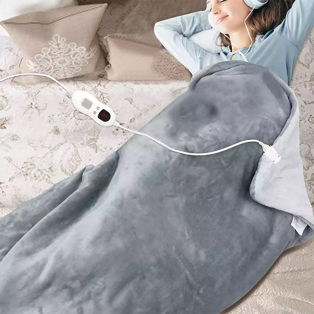 Zeus Energies Thick Throw Electric Blanket, Washable and Quick Drying, 152*127 CM