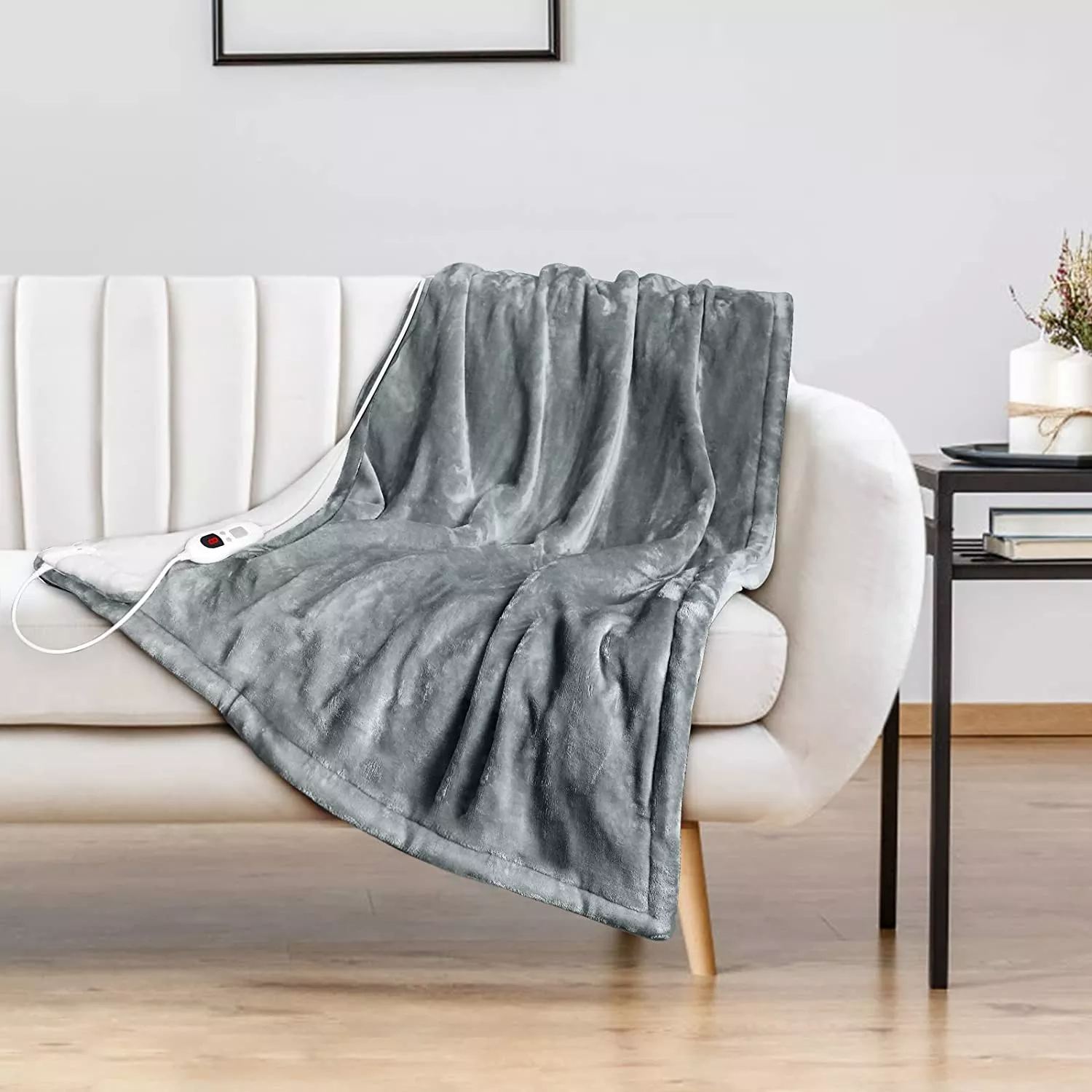 Zeus Energies Thick Throw Electric Blanket, Washable and Quick Drying, 152*127 CM